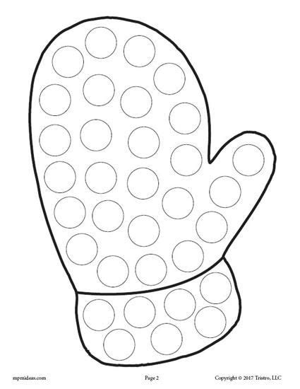 They aren't very messy and they don't really require much set up besides printing out some dot marker pages. Dot Markers Coloring Pages Winter - Tripafethna
