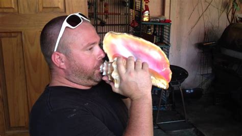 To make a horn out of a conch shell, the tip must be sawed off of a shell about seven inches long, so there is just a small opening about the size of a dime. Conch Shell Horn - YouTube