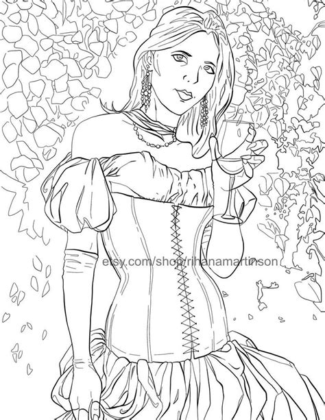 Published october 10th 2017 by createspace independent publishing platform. Printable Adult Coloring Book Page - Gothic Fantasy Art ...