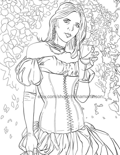 Published october 10th 2017 by createspace independent publishing platform. Printable Adult Coloring Book Page - Gothic Fantasy Art ...