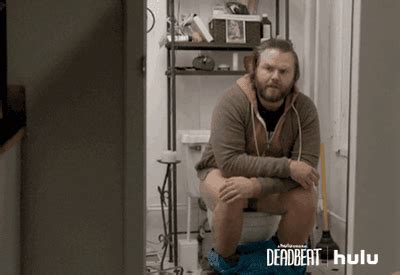 Leo love to stroke his massive cock. Tyler Labine Pooping GIF by HULU - Find & Share on GIPHY