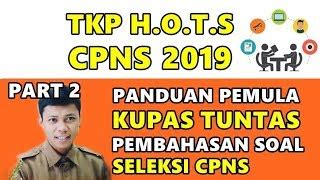 Soal cpns tkp (tes karakteristek pribadi) merupakan sebuah tes psikologi yang meneliti jenis dan karakter kepribadian para peserta cpns dalam berbagai aspek, termasuk aspek kognitif dan aspek emosi, dengan jumlah soal sebanyak 35 soal, adapun materi soal tkp meliputi Kumpulan Contoh Soal: Contoh Soal Tkp Jejaring Kerja Cpns 2019