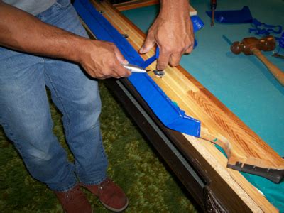 While they don't have a large selection of colors for felt congratulations, you have successfully refelted your pool table. Refelting your pool table cushions and pockets - Refelting ...