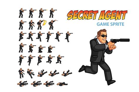 Secret Agent Game Sprite | Agent games, Secret agent games 