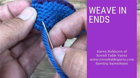 I am switching to a different. How to Weave in Ends in Your Knitting - YouTube