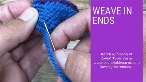 I wash my socks with. How to Weave in Ends in Your Knitting - YouTube