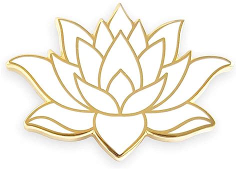 Here presented 47+ white lotus flower drawing images for free to download, print or share. Amazon.com: Pinsanity White Lotus Flower Enamel Lapel Pin ...