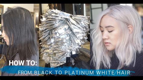 Dying my platinum blonde hair to black. HOW TO: FROM BLACK TO PLATINUM BLONDE HAIR TRANSFORMATION ...