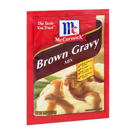 Put all ingredients into a jar with a lid and shake to thoroughly combine. McCormick Gravy Mix Brown Gravy