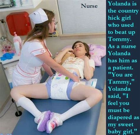 Katie was of course still in diapers and was wearing babyish clothes around the house, and pretty much being treated like a toddler around her home 24/7. Pin on Diaper abdl/sissy/costume