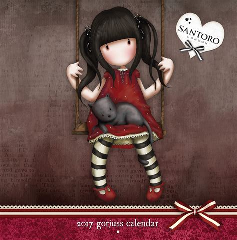 Santoro | the home of creative eclectic innovation and style. Santoro Gorjuss 2017 Wall Calendar - Ruby - Buy Online at Grindstore.com