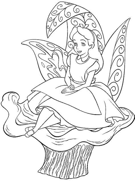 Alice in wonderland coloring pages. Free Printable Alice in Wonderland Coloring Pages