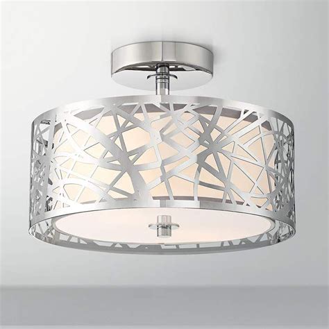 Bringing the future into the present. Platinum Collection Abode 12"W Polished Chrome Ceiling ...