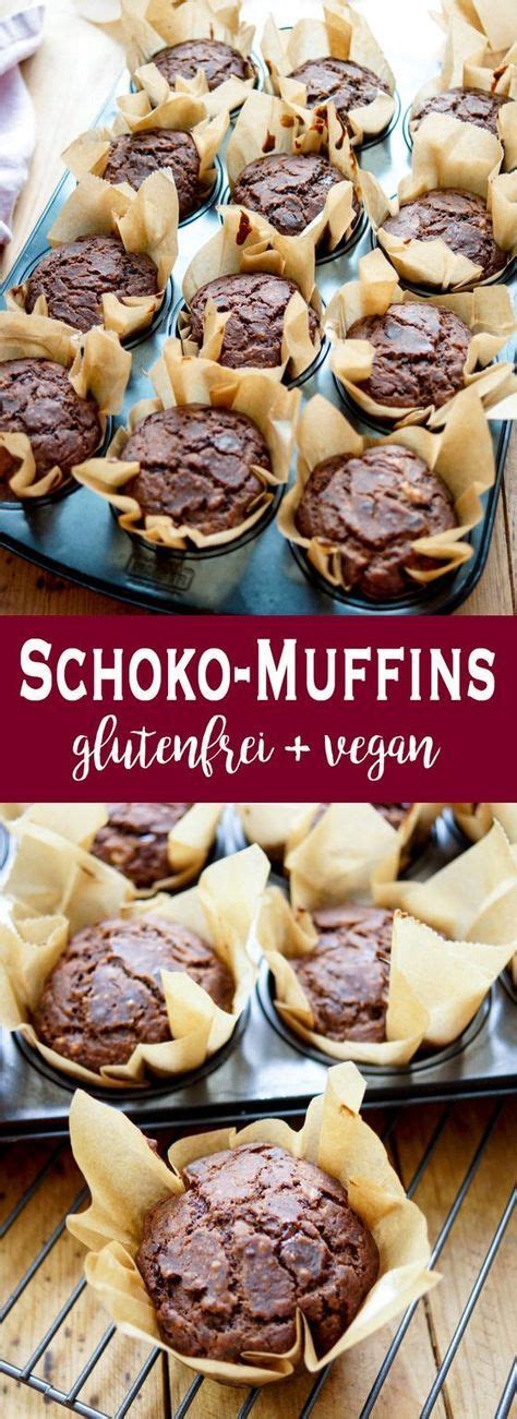 Ein fluffiger und schokoladiger kuchen mit saftiger birne und karamellisierten haselnüssen. Schoko-Muffins mit Banane (glutenfrei & vegan) | Rezept ...