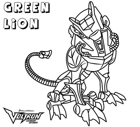 Search through more than 50000 coloring pages. Green Lion Coloring Page - Free Printable Coloring Pages ...