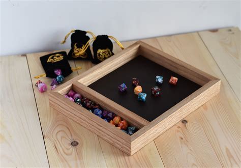 Fits inside the geekon backpack. Wooden Dice Tray for Tabletop Games - Perfect Valentines ...