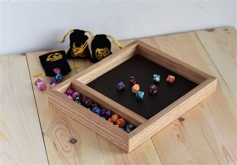 Maybe you would like to learn more about one of these? Wooden Dice Tray for Tabletop Games - Perfect Valentines ...