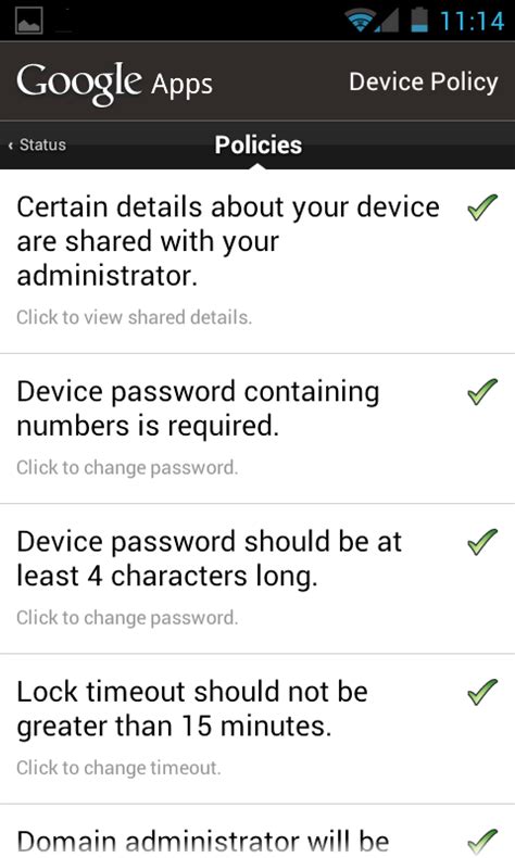Please install the google apps device policy application to enforce security policies required by the email protected account. Manage my devices - Google Apps Help