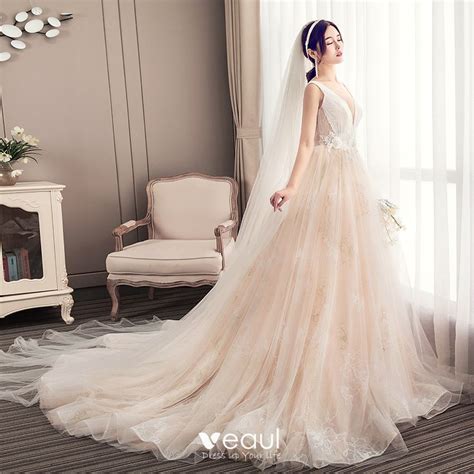 Showdress brautkleider meerjungfrau, günstige brautkleider in zürich kaufen. Sexy Champagner Brautkleider / Hochzeitskleider 2019 A ...