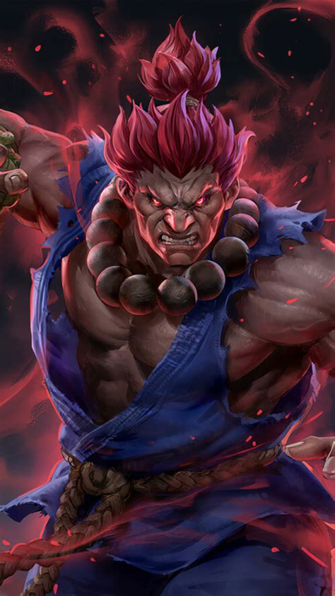 How to set a akuma wallpaper for an android device? Akuma Wallpaper 4K / 720x1280 Akuma Artwork Street Fighter ...