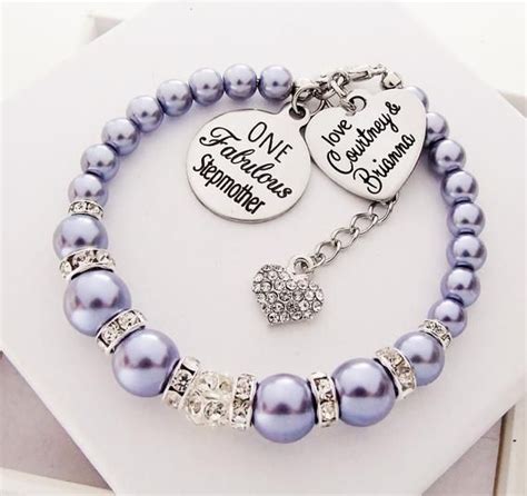 Show the stepmother in your life how much they mean with a special stepmothers do so much for us! Stepmother gift for Christmas personalized bracelet for ...