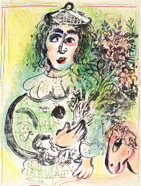 Pour les articles homonymes, voir le clown (homonymie). Marc Chagall lithograph: LE CLOWN FLEURI - Christopher ...