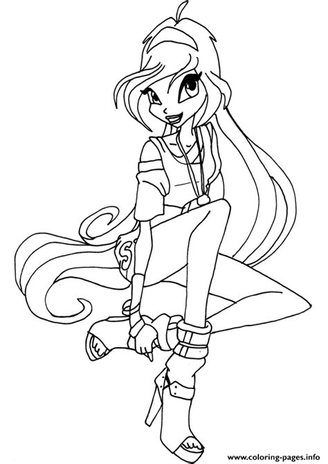 You can down load this photo, click on download image and save picture to. Winx Disco Bloom Winx Club Coloring Pages Printable