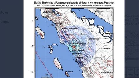 Rentetan gempa hari ini , bmkg : UPDATE Info BMKG Gempa 7 Desember 2020 dan Pusat Gempa di ...