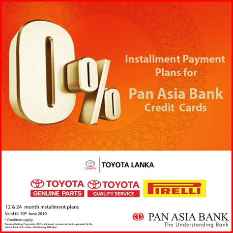 0 installment plan credit card malaysia. 0% Installment Payment Plans at Toyota Lanka