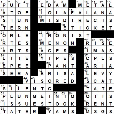 A new puzzle is published every day. LA Times Crossword Answers 15 Aug 15, Saturday ...