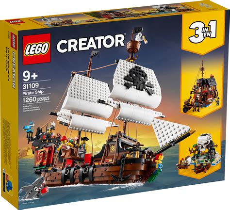 Lego creator 3in1's pirate ship (31109) set encourages kids' creative play, featuring 3 models in 1: LEGO Creator Sommer 2020 Neuheiten ab 1. Juni 2020 ...
