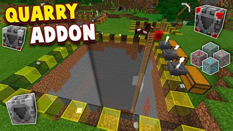 #addon showcase addon quarry addon minecraft pe hai guys kali ini saya akan showcase addon quarry addon minecraft pe. 👉 Quarry ADDON para MINECRAFT PE / BE MAQUINAS y ...