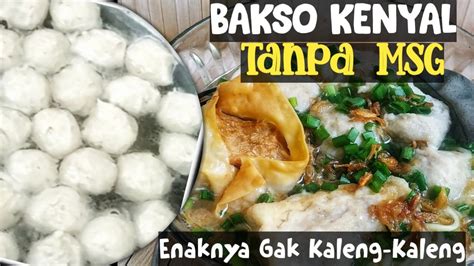 Tak perlu khawatir, sebab akan tetap enak dan juga mengeyangkan di perut, karena bahan dasarnya. Cara Membuat Bakso Enak dan Kenyal - YouTube