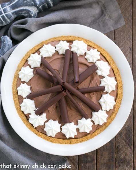 Sugar cream pie made with simple ingredients made the amish way. Chocolate Cream Pie with Graham Cracker Crust - That ...