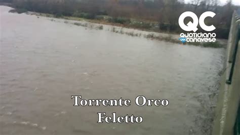 Molte buche, in precedenza rattoppate. ALLERTA MALTEMPO CANAVESE - situazione torrente Orco - YouTube