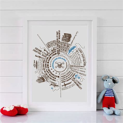 Treasure island has all the things to inspire a kid's imagination. personalised treasure island story print by betsy benn ...