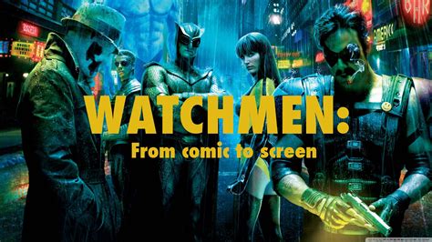 The context of the movie watchmen takes place in 1985 assumed, when superheroes exist, richard nixon is still president, and the cold war between the us and the soviet union is very serious. Watchmen- From comic to screen | Watchmen tv, Superhero tv ...