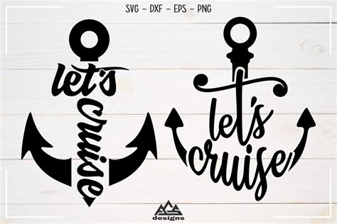 (no reviews yet) write a review. Let's Cruise Sailor Anchor Svg Design (435757) | Cut Files ...