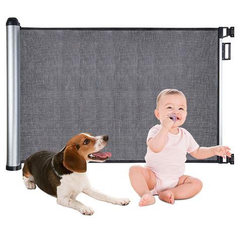 Finding the perfect baby gate with cat door is challenging. Indoor Safety Gate, Bigzzia Retractable Baby Gate Extra ...