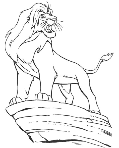 Below is a list of our lion king coloring pages. Simba Become King The Lion King Coloring Page | Lion ...