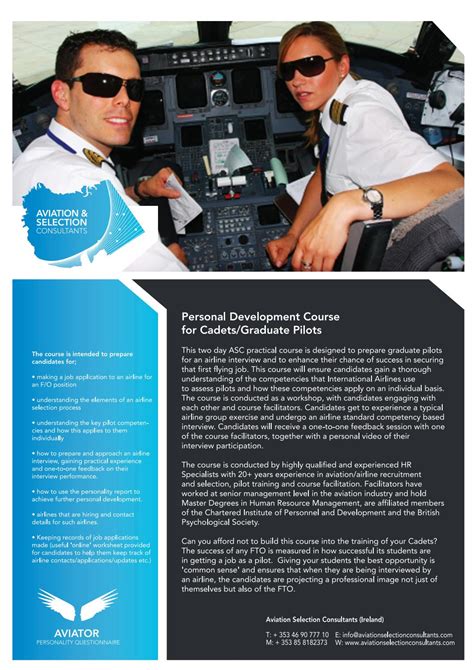 Get professional help preparing for your cadet pilot programme application. Cadet Pilot Development Programme by ...
