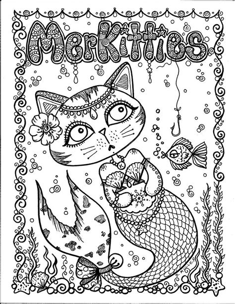 We also have part of a little mermaid story, introducing these lovely beings, written by the wizard of oz author, l frank baum. Pin by Margit Ernstsen on Cats to Color | Mermaid coloring ...