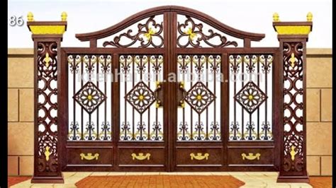 Scroll down to view these 25 simple and modern gate images for home take a look at this minimalistic design, that works for any home. House main gate designs | pillar designs for gates ...