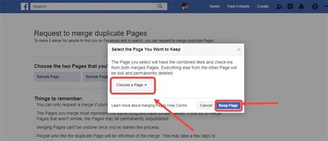 Steps to follow when merging facebook pages. How to merge two Facebook pages? | Candid.Technology