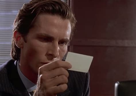 Patrick bateman's business card from the movie, american psycho (2000). One Big Small Mistake: Not Giving Employees Business Cards ...