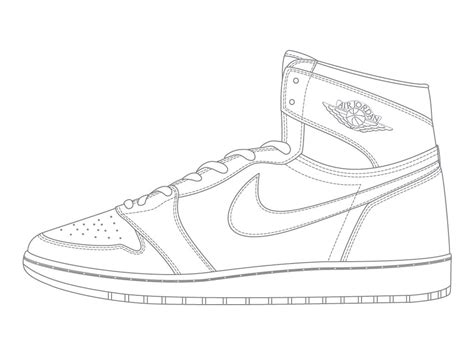 Air jordan 1 coloring pages. Air Jordan 1 Drawing at GetDrawings | Free download