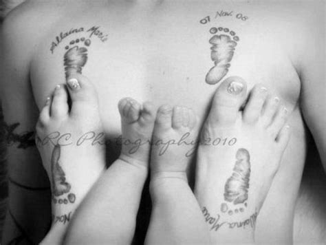 The caption says it all. 30+ Cute Baby Footprint Tattoos - Hative