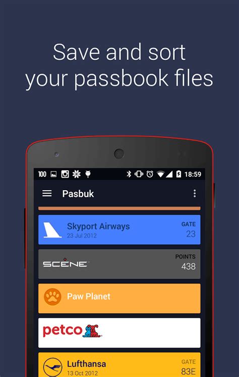 Traveling on buses and trains was just the beginning, google pay's next destination is our friendly skies. Passbook Apps for Android: Organize All Your Tickets - It ...