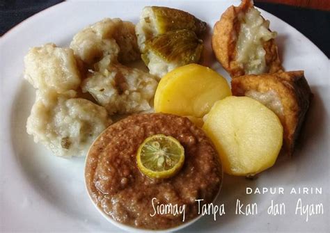 1 siung bawang putih, parut. Resep Siomay Sederhana Tanpa Ikan : Resep Siomay Bandung ...