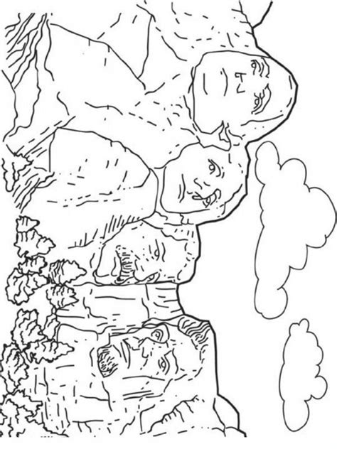 People who printed this coloring page also printed. Mt Rushmore coloring pages | Coloring pages, Free ...